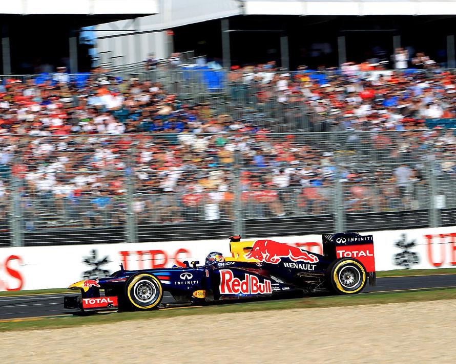 Sebastian Vettel (GER) Red Bull Racing RB8. Formula One World Championship, Rd1, Australian Grand Prix, Race, Albert Park, Melbourne, Australia, Sunday, 18 March 2012. © Sutton Images. No reproduction without permission.