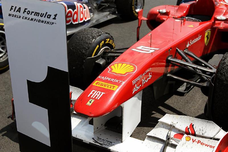 Ferrari 150 Italia of race winner Fernando Alonso (ESP) Ferrari. Formula One World Championship, Rd 9, British Grand Prix, Race, Silverstone, England, Sunday, 10 July 2011