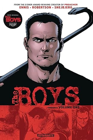 Book cover, The Boys Omnibus Vol. 1 by Garth Ennis, Darick Robertson.