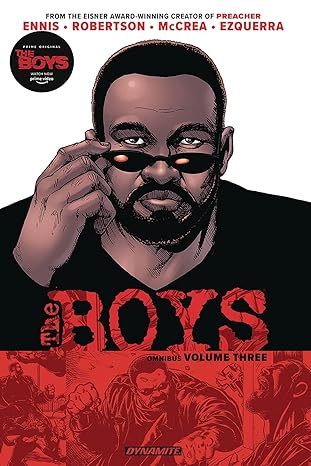 Book cover, The Boys Omnibus Vol. 3 by Garth Ennis, Darick Robertson.