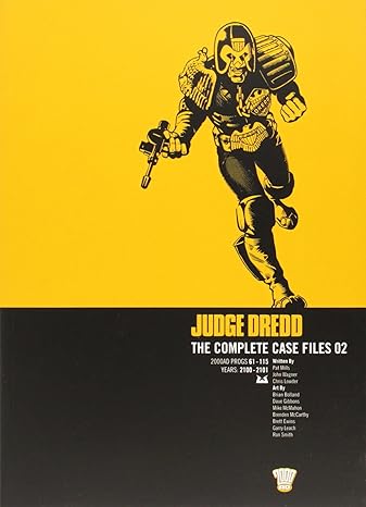 Book cover, Judge Dredd: The Complete Case Files 02 by John Wagner, Carlos Ezquerra.