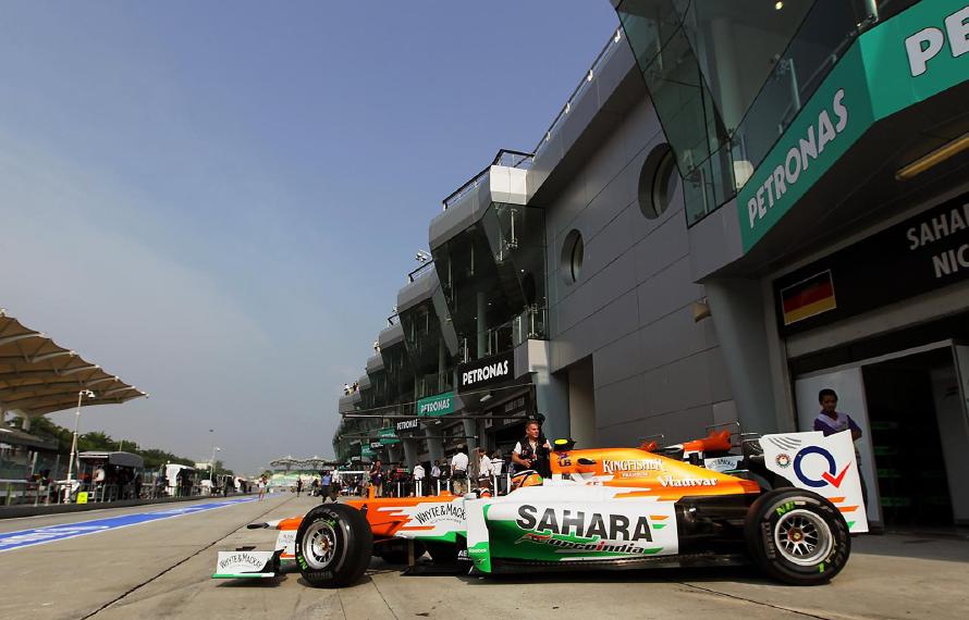 Nico Hulkenberg (GER) Force India F1 VJM05. Formula One World Championship, Rd2, Malaysian Grand Prix, Practice, Sepang, Malaysia, Friday, 23 March 2012. © Sutton Images. No reproduction without permission.