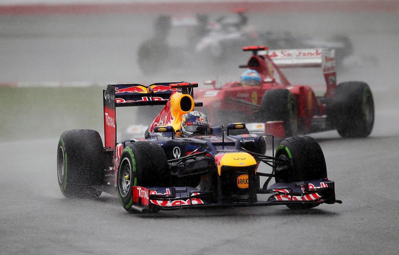 Sebastian Vettel (GER) Red Bull Racing RB8. Formula One World Championship, Rd2, Malaysian Grand Prix, Race, Sepang, Malaysia, Sunday, 25 March 2012. © Sutton Images. No reproduction without permission.