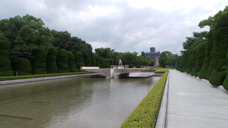 The Peace Flame, burning in Hiroshima Peace Memorial Park. The idea is that it will remain lit until all nuclear bombs on the planet are destroyed and the planet is free from the threat of nuclear annihilation.