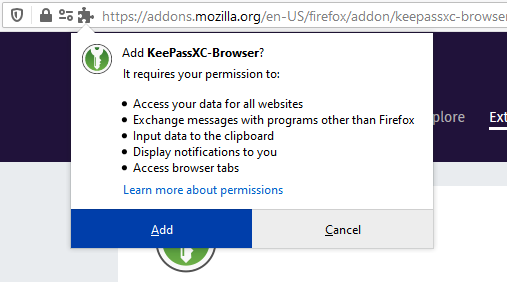 keepass firefox addon