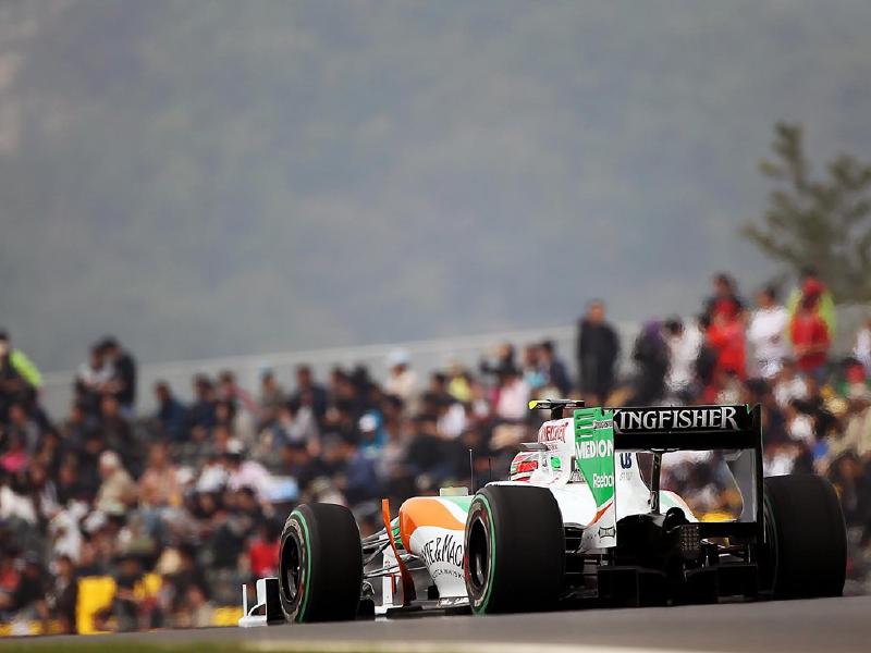 Vitantonio Liuzzi (ITA) Force India F1 VJM03. Formula One World Championship, Rd 17, Korean Grand Prix, Qualifying Day, Korea International Circuit, Yeongam, South Korea, Saturday, 23 October 2010