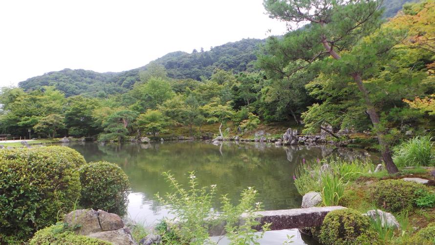 From one of the many temples in the Arashiyama area.