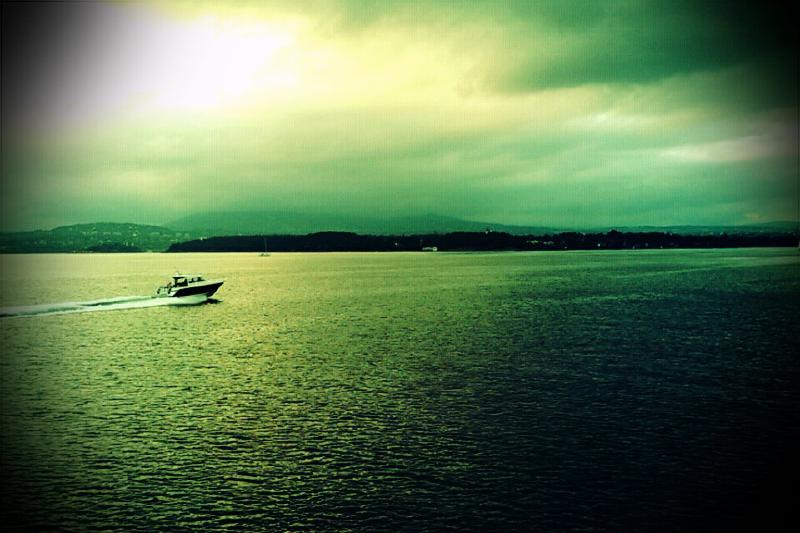 On the boat from Nesodden to Oslo.