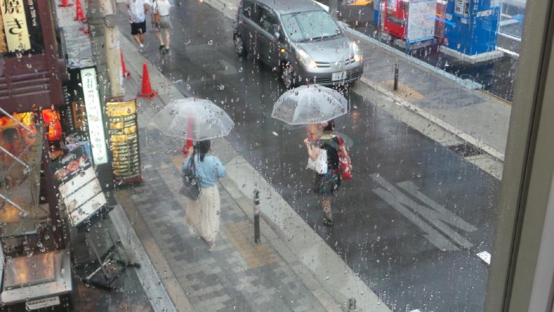 More rain in Osaka.