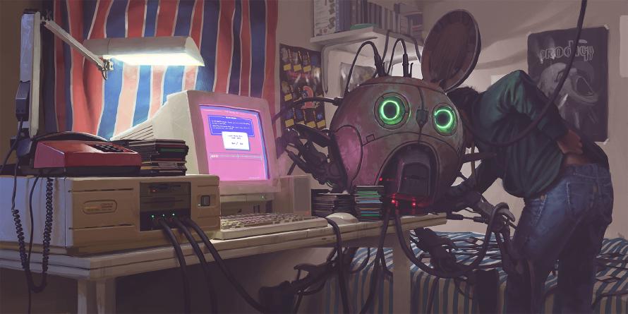 Simon Stålenhag: ‘Hacking the Loop’.