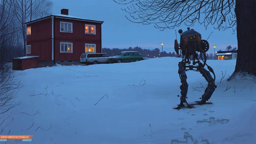 Simon Stålenhag: ‘Rymlingen’.