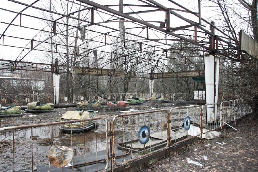 Bumper cars in Prypiat.