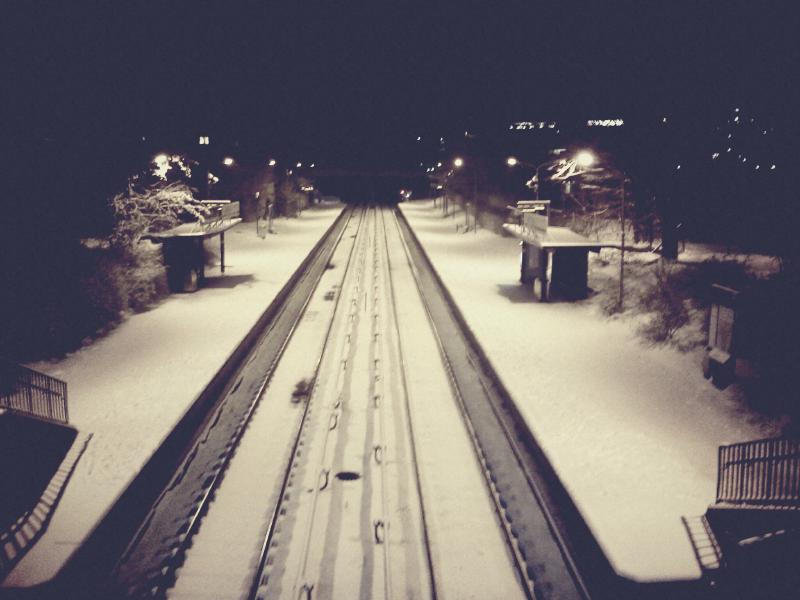 Ensjø subway station, Oslo, Norway.